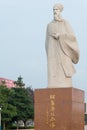 Statue of Zhuge Liang, Mianxian County, Shaanxi, China. Zhuge Liang(181Ã¢â¬â234) was a chancellor of the state of Shu Han.